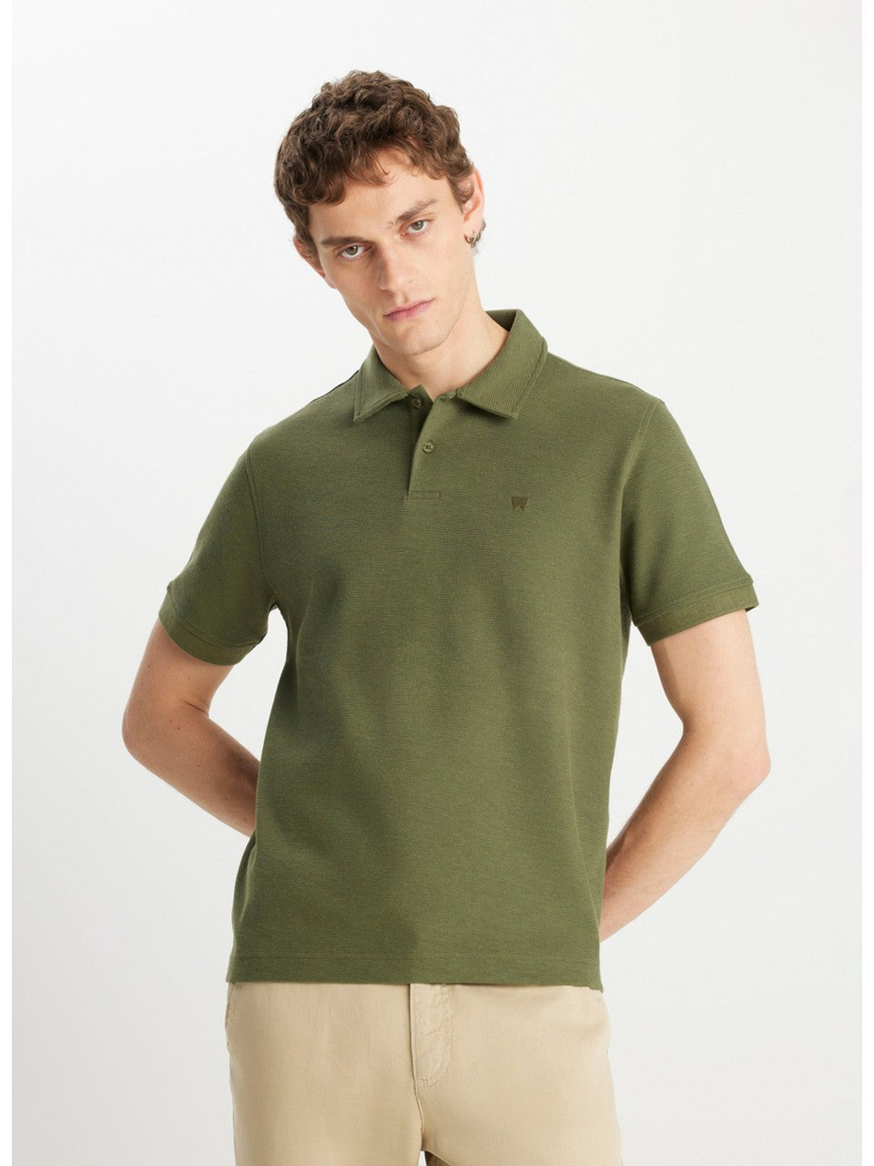Wrangler Erkek Regular Fit Polo Yaka Pike Pamuklu Kısa Kollu T-Shirt
