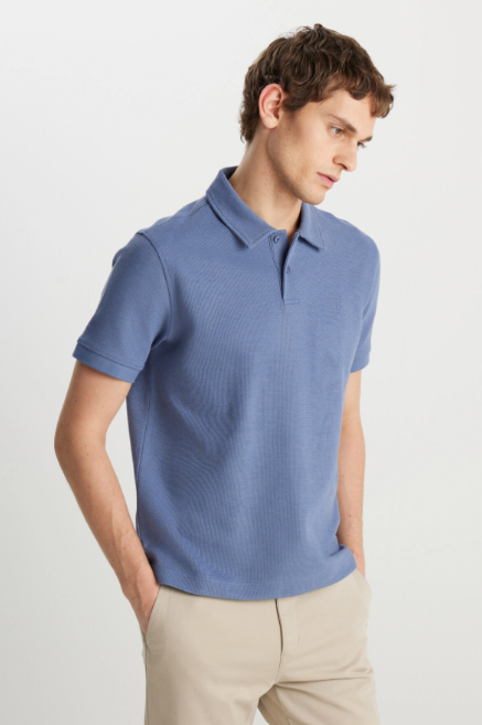 Wrangler Erkek Regular Fit Pamuklu Pike Polo Yaka Kısa Kollu Tişört İkincil görsel