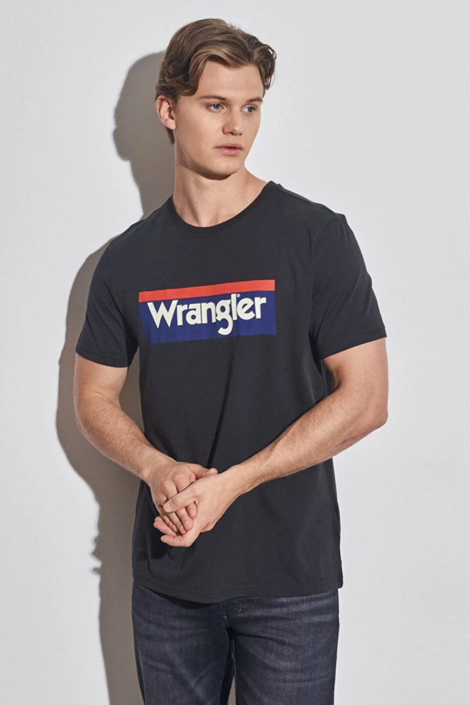 Wrangler Oversize Erkek T-Shirt - Kısa Kol - Minimalist Tarz