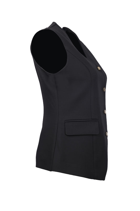 Ekol Minimalist V Yaka Kolsuz Kadın Yelek - Şık ve Zarif