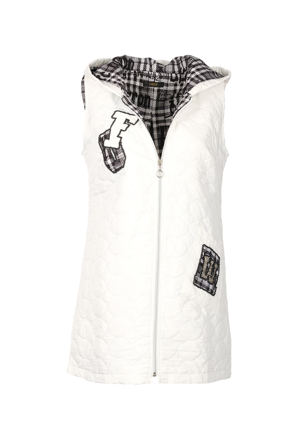 Vedi Midi Kapüşonlu Oversize Yelek - Minimalist Tarz
