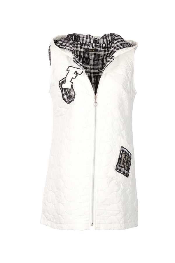 Vedi Midi Kapüşonlu Oversize Yelek - Minimalist Tarz