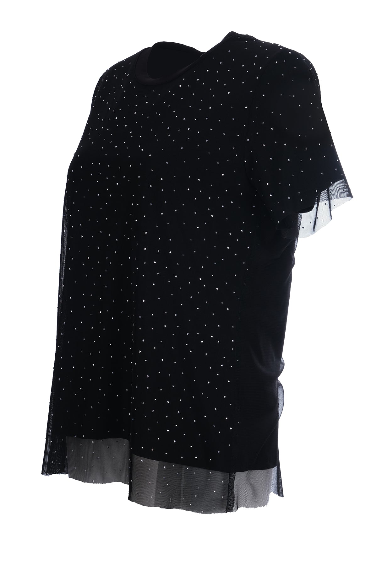 Ysatis Oversize Minimalist Kadın Bluz - Kısa Kol Yuvarlak Yaka Translation missing: tr.content.product_image_secondary