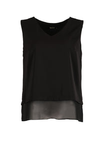 Ysatis V Yaka Kolsuz Şifon Bluz - Minimalist Günlük Tarz