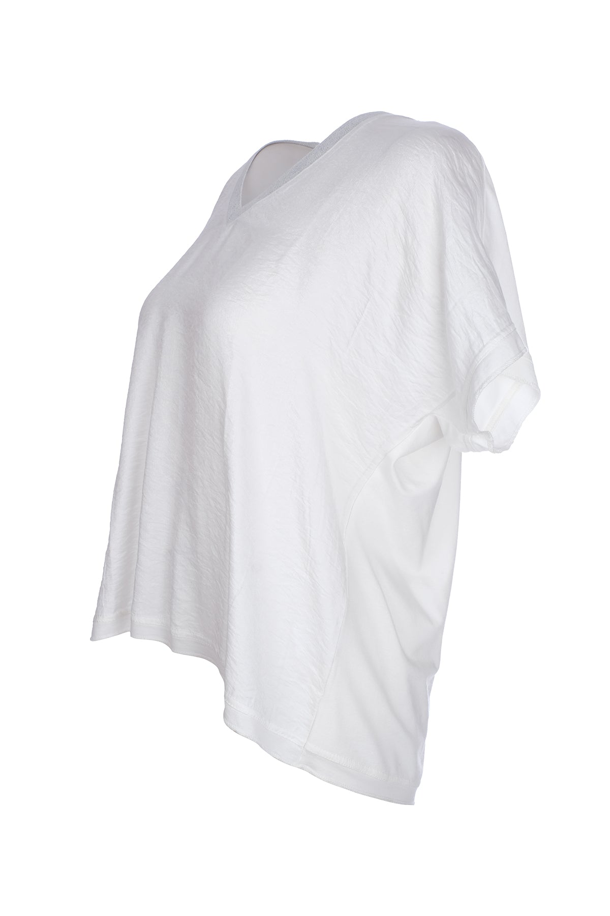 Ysatis Minimalist V Yaka Oversize Crop Bluz - Rahat ve Şık