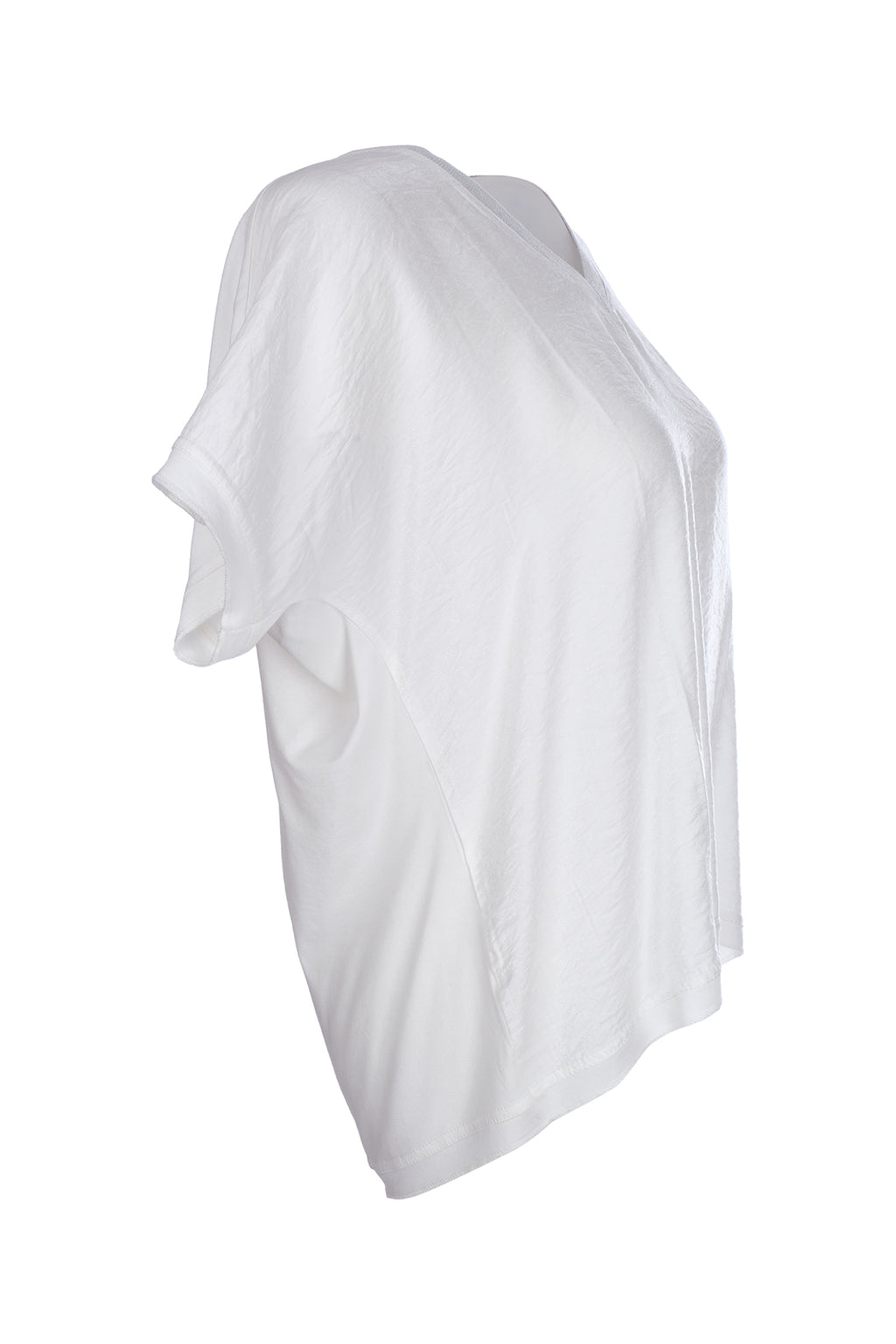 Ysatis Minimalist V Yaka Oversize Crop Bluz - Rahat ve Şık