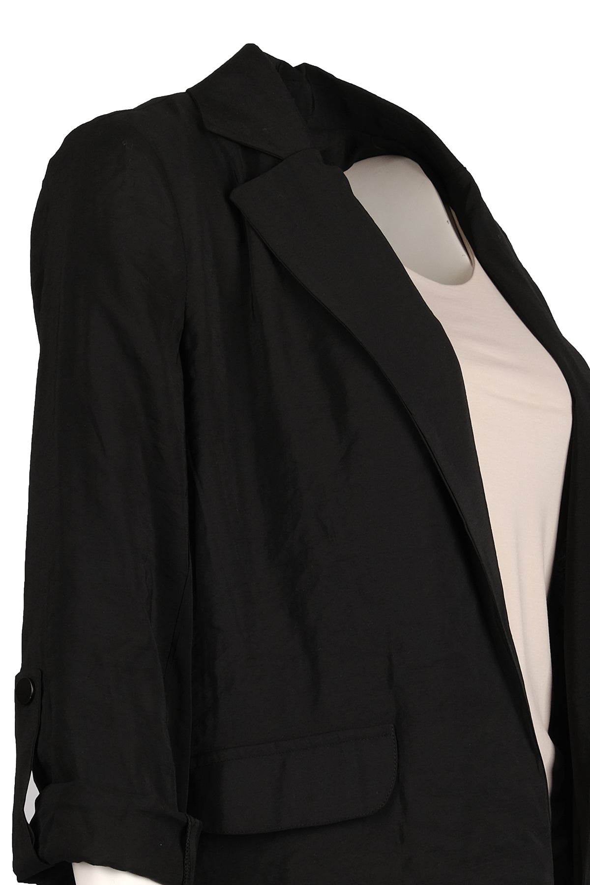 Ysatis Minimalist Oversize 3/4 Kol Kadın Ceket - Günlük Şıklık