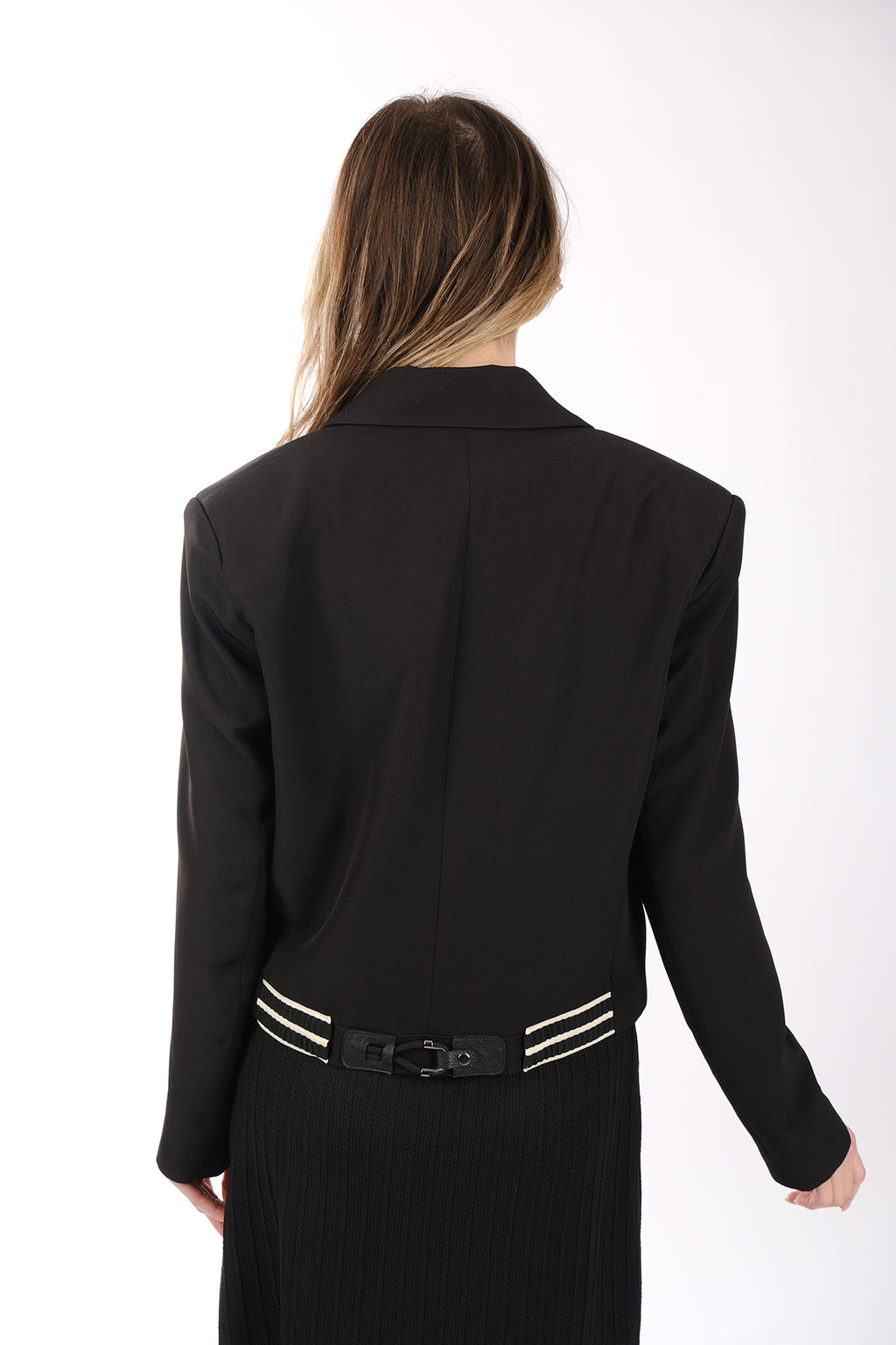 Ysatis Minimalist Crop Blazer Ceket - Uzun Kol - Günlük & Şık