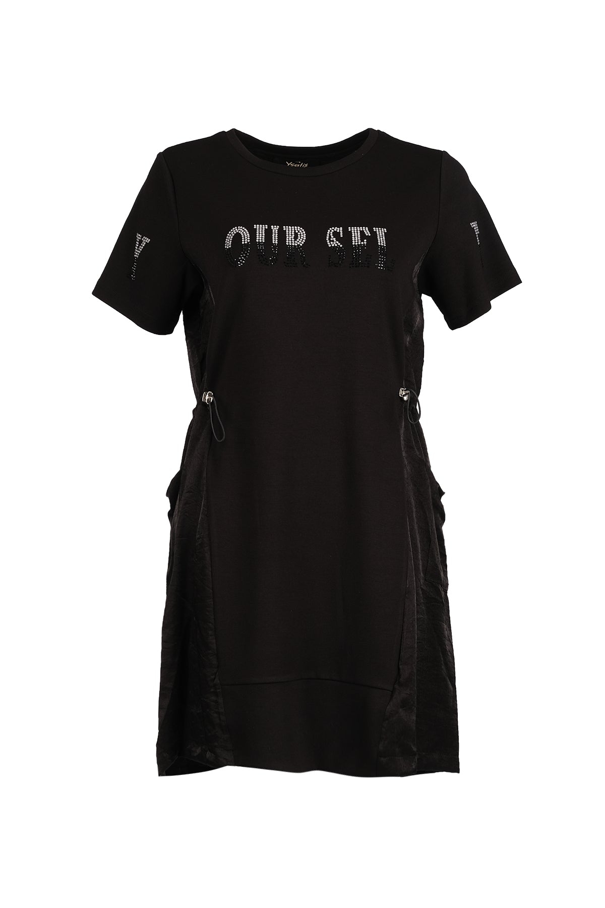 Ysatis Oversize Midi Elbise - Kısa Kol - Günlük Şıklık