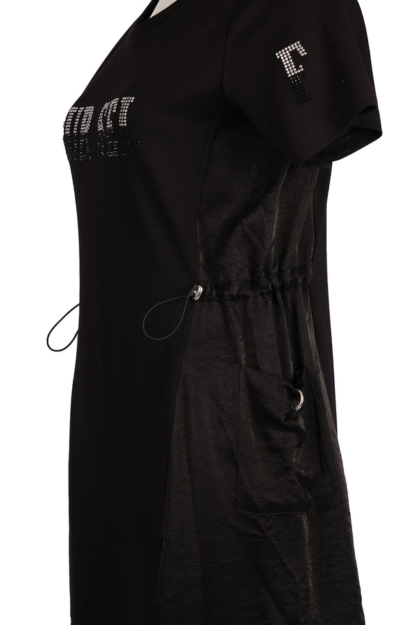 Ysatis Oversize Midi Elbise - Kısa Kol - Günlük Şıklık