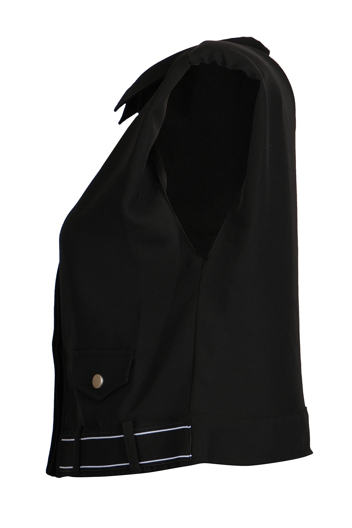 Ysatis Oversize Kolsuz Crop Yelek - Minimalist Şıklık
