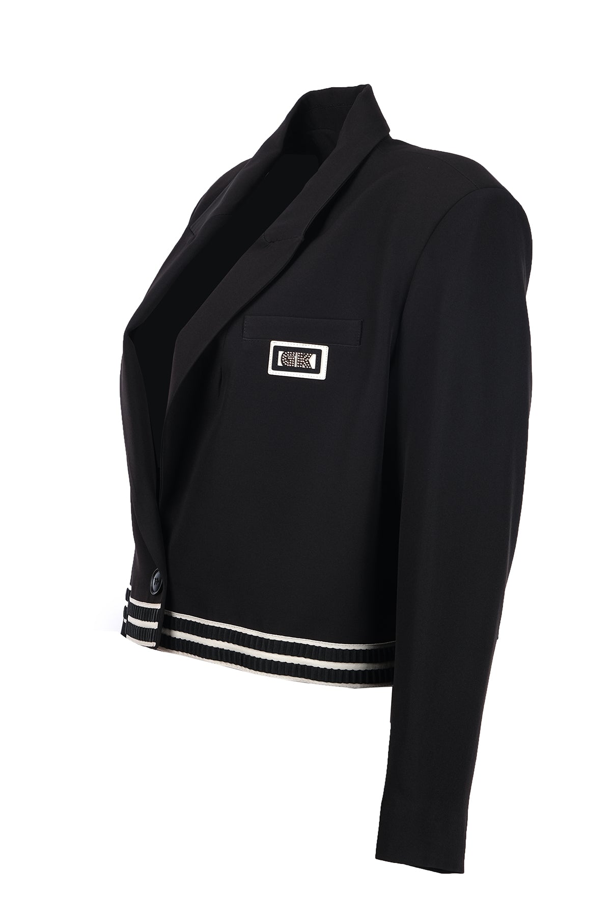 Ysatis Minimalist Crop Blazer Ceket - Uzun Kol - Günlük & Şık