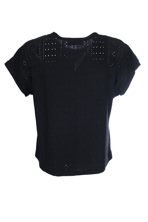 Ysatis Oversize Minimalist Kadın Bluz - Kısa Kol