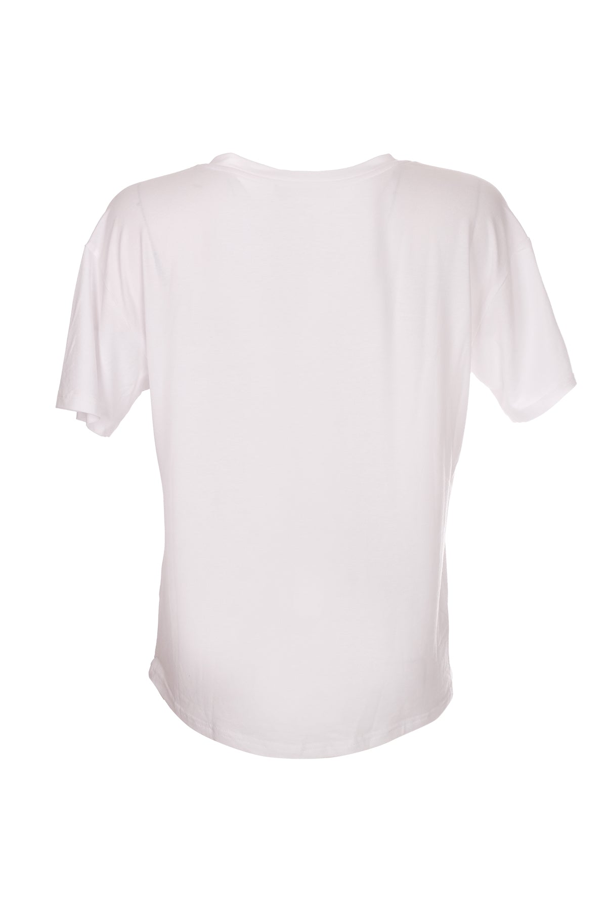 Ysatis V Yaka Oversize Minimalist Kadın Bluz - Kısa Kol - Günlük