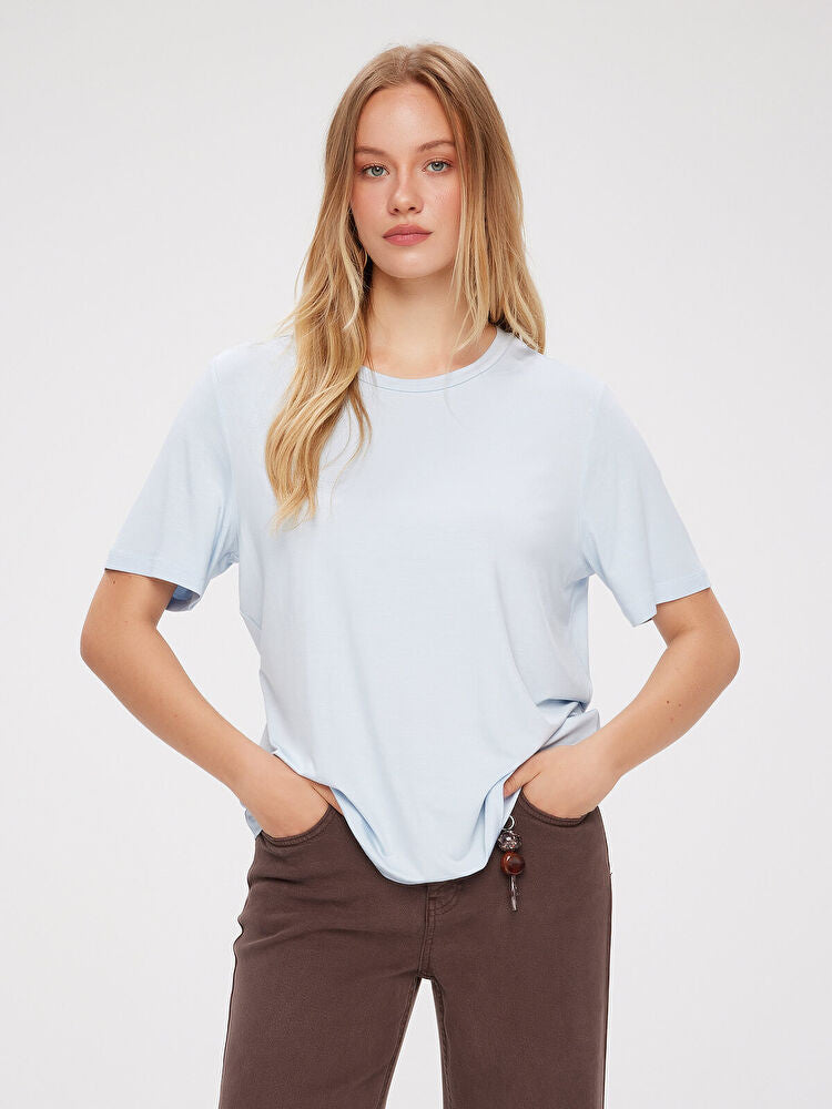 Yuvarlak Yaka Kısa Kol T-Shirt FAİK SÖNMEZ