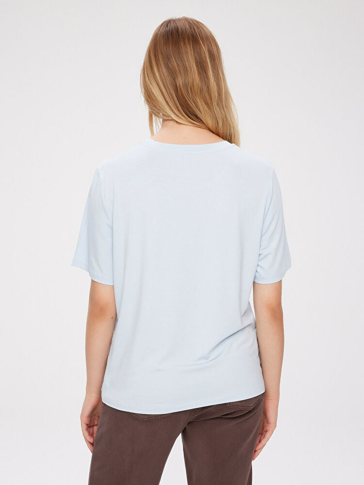 Yuvarlak Yaka Kısa Kol T-Shirt FAİK SÖNMEZ